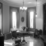 Boldt Castle Heart Island Alexandria Bay Round Room Black and White